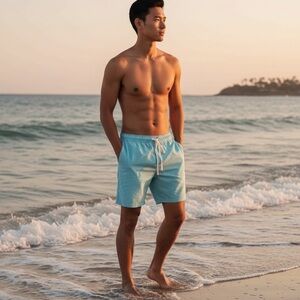 NEW J.Crew 7'' Lounge Short in Broken-in Oxford Cloth Ruby Green Oxford Size XL